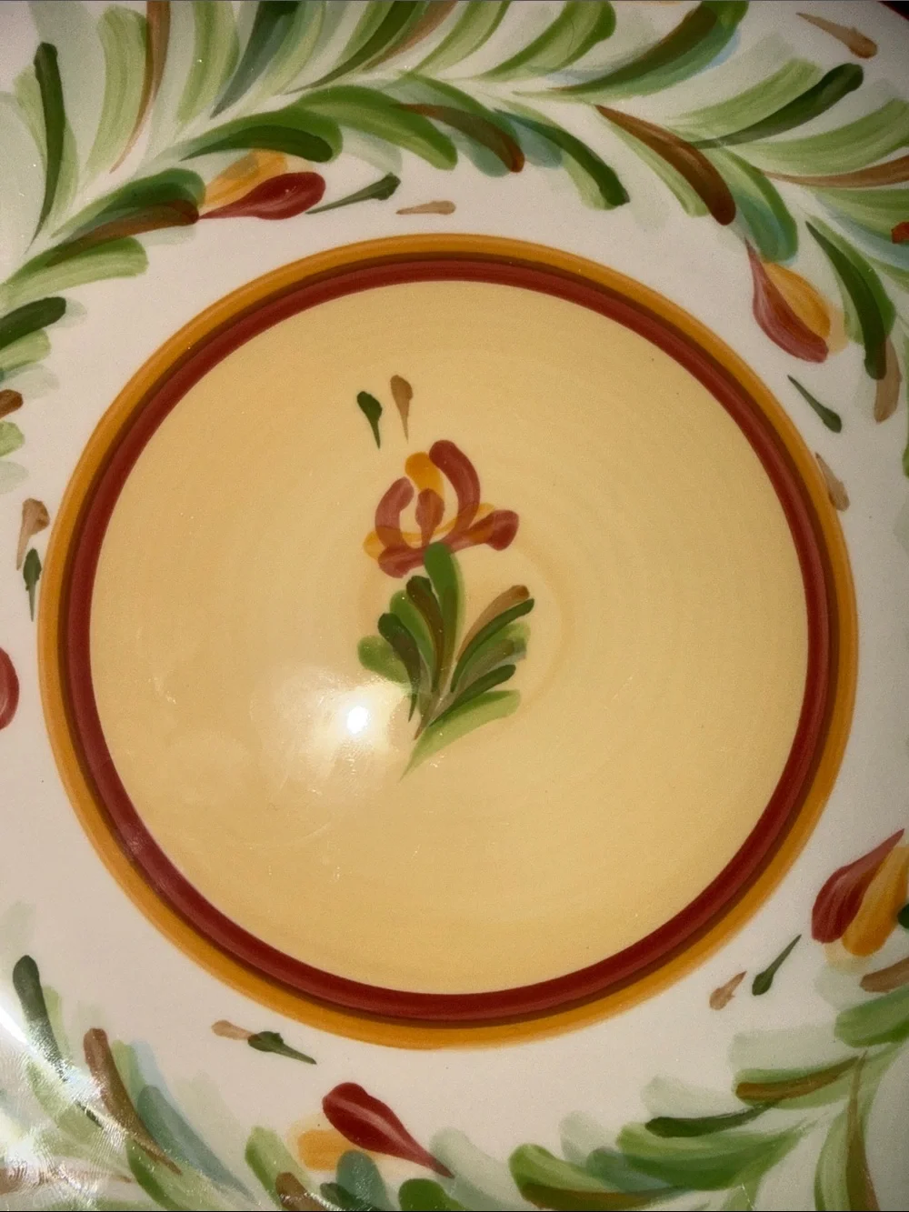 Gail Pittman Pottery Southern Living Sienna Dinner Plate Handpainted